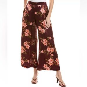 NWOT Johnny Was Winonna Floral Silk Easy Pants